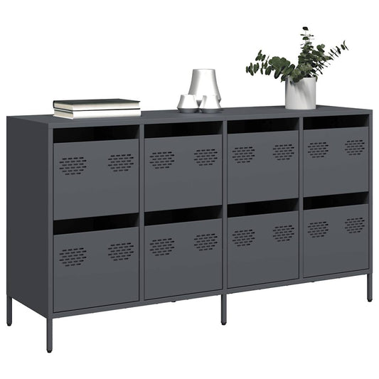 vidaXL Sideboard Anthracite 135x39x73.5 cm Cold-rolled Steel