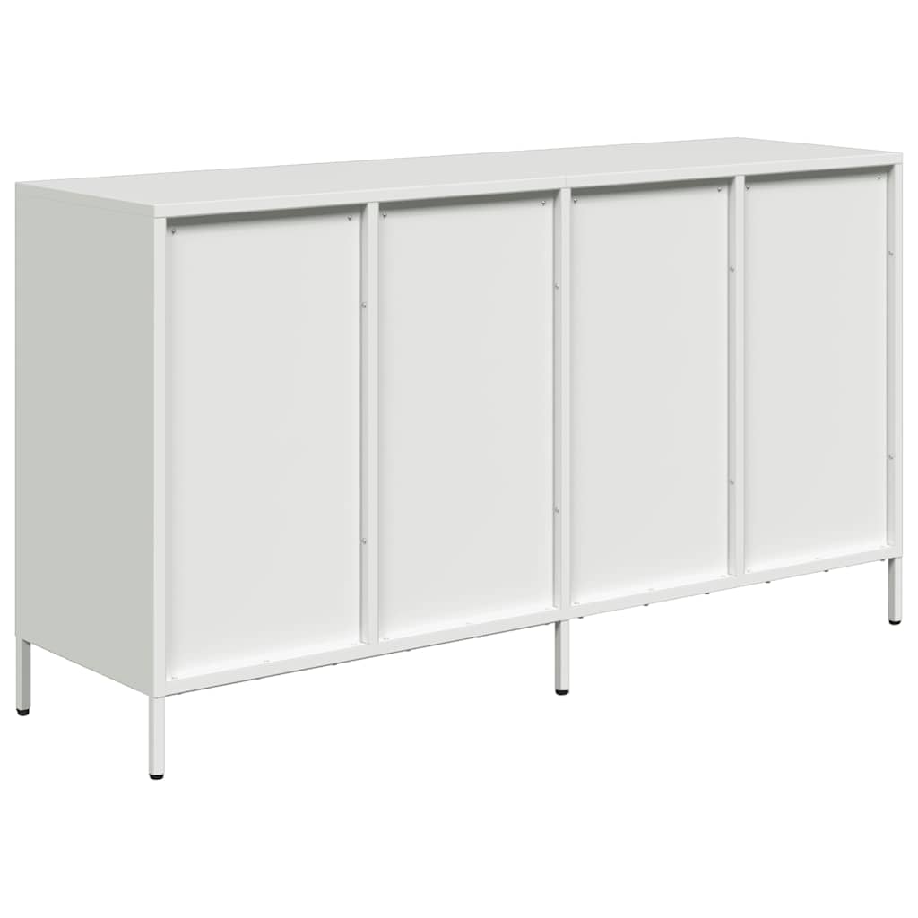 vidaXL Sideboard White 135x39x73.5 cm Cold-rolled Steel