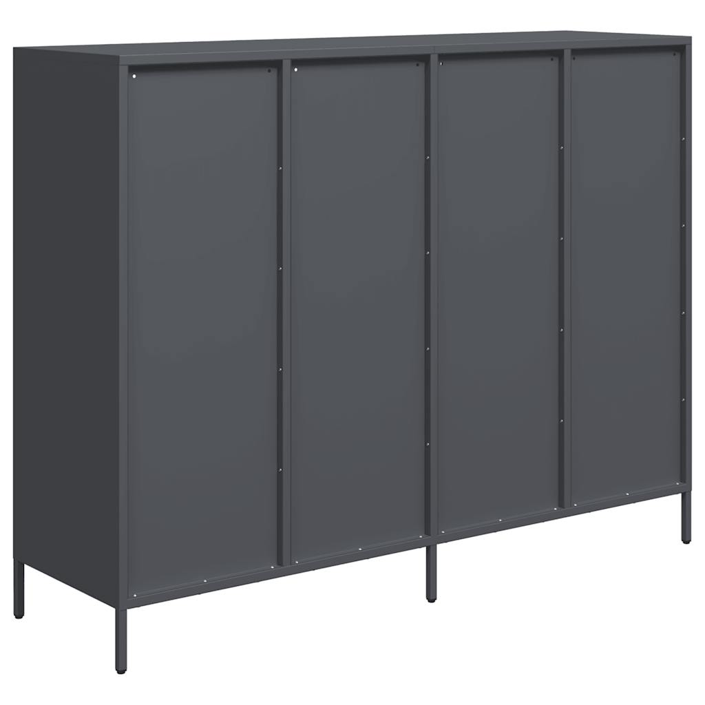 vidaXL Sideboard Anthracite 135x39x103.5 cm Cold-rolled Steel