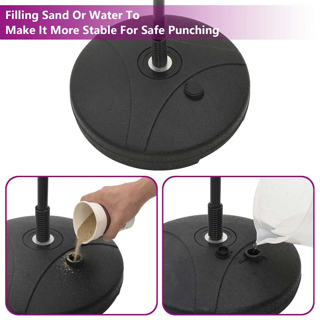 Punching Ball Set with Gloves&Pump Adjustable Height 81-122 cm