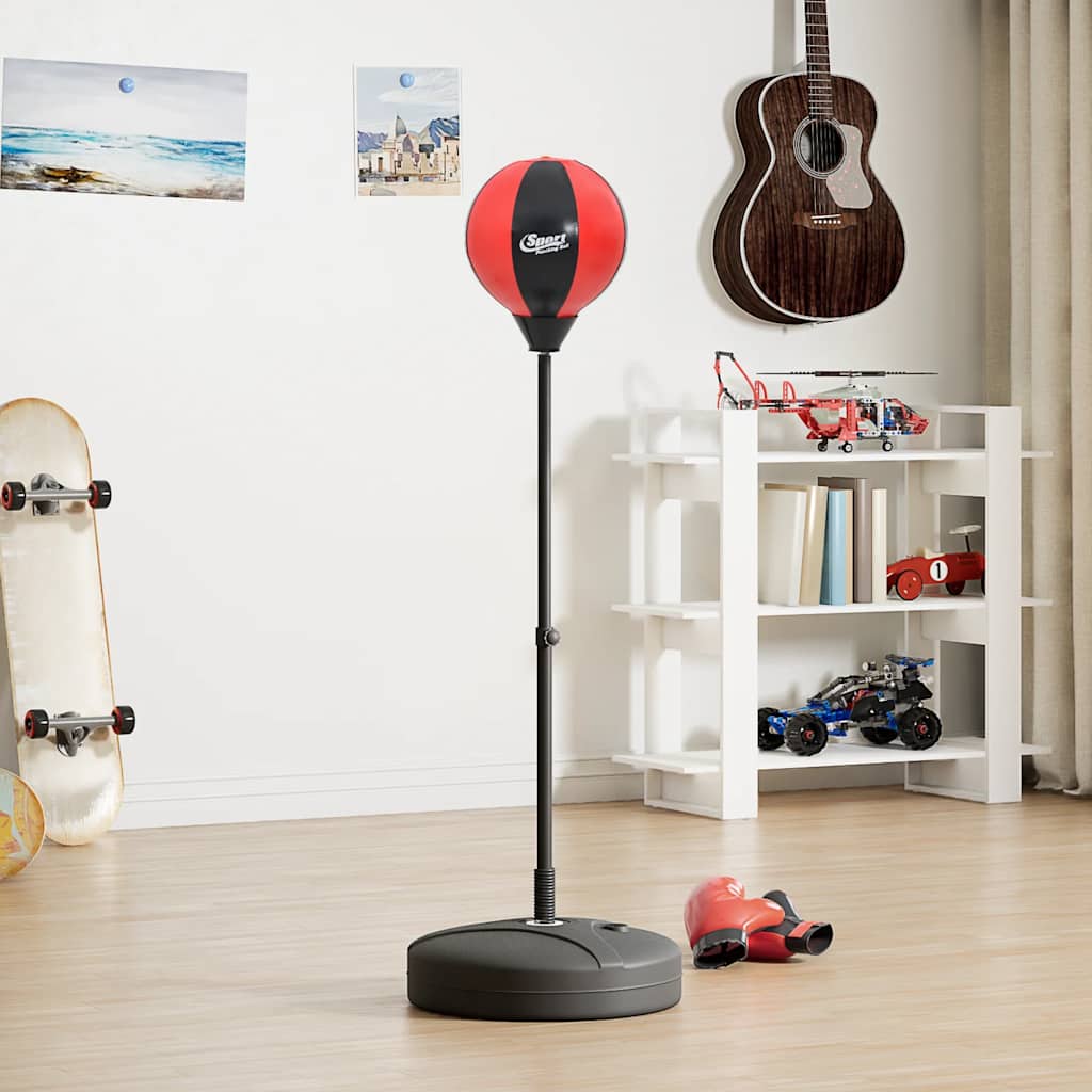 Punching Ball Set with Gloves&Pump Adjustable Height 81-122 cm
