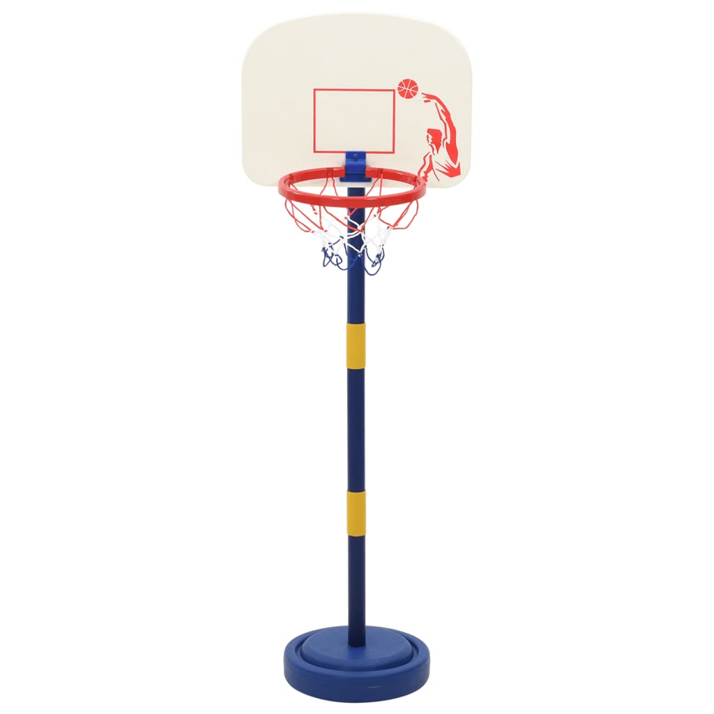 vidaXL Basketball Stand with Ball and Pump Adjustable Height 90/121 cm