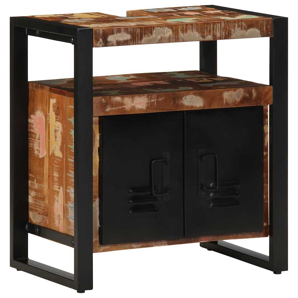 Bathroom Furniture Set with Drawer 3 pcs Solid Reclaim Wood