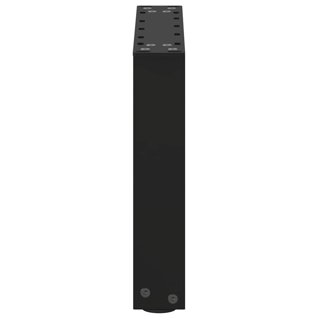 Coffee Table Legs U-Shaped 2 pcs Black 40x(30-31) cm Steel