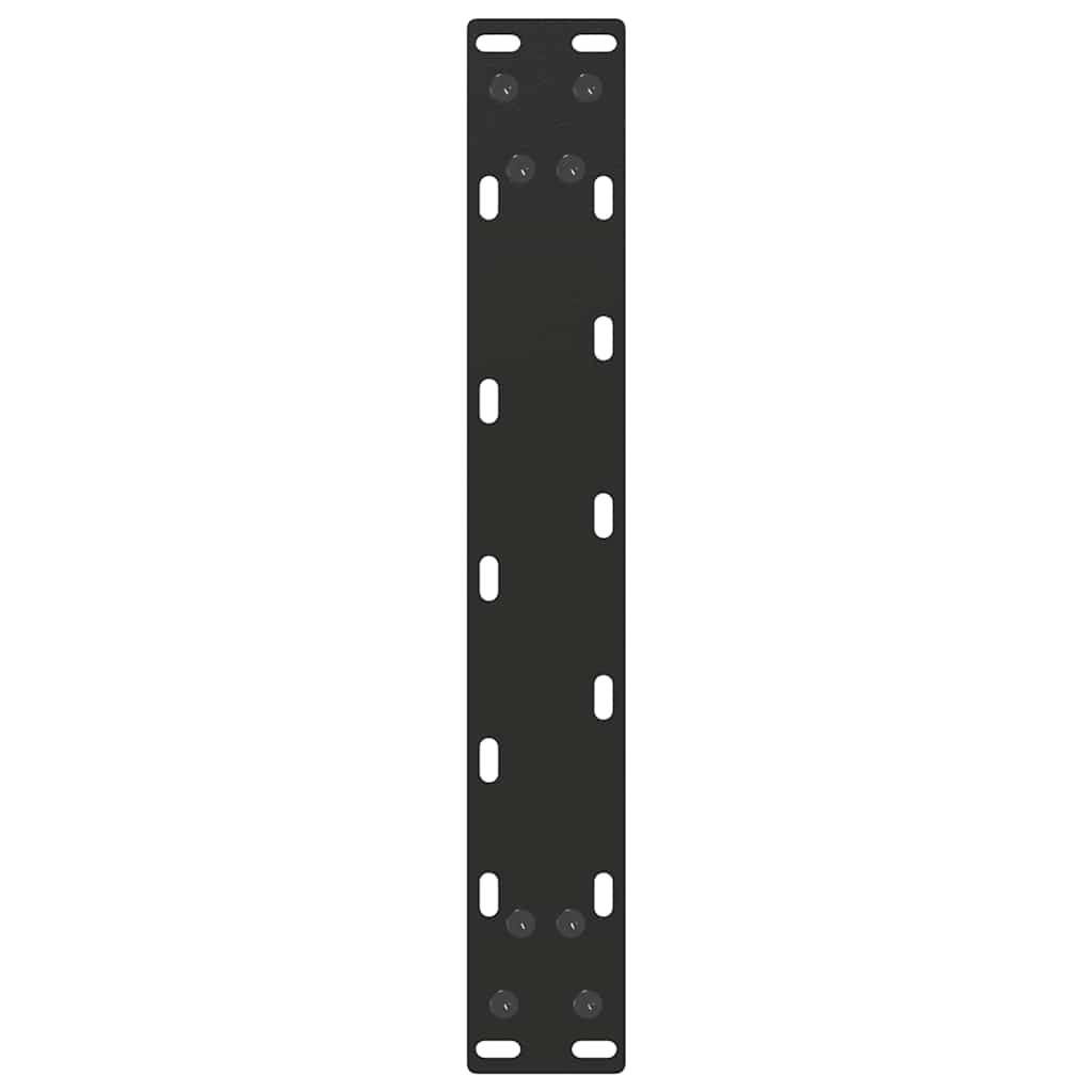 Coffee Table Legs U-Shaped 2 pcs Black 40x(30-31) cm Steel
