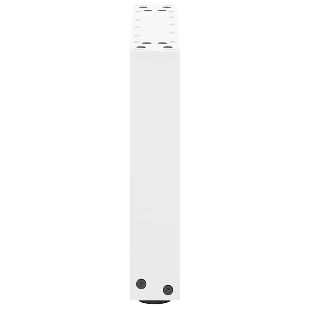 Coffee Table Legs U-Shaped 2 pcs White 40x(30-31) cm Steel