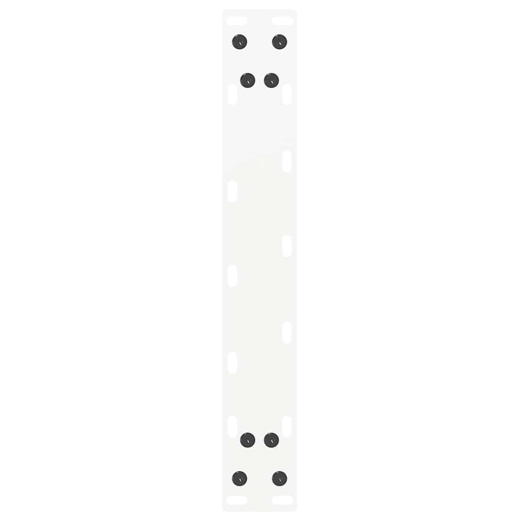 Coffee Table Legs U-Shaped 2 pcs White 40x(30-31) cm Steel