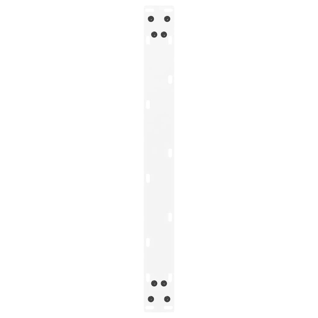 Coffee Table Legs U-Shaped 2 pcs White 60x(30-31) cm Steel