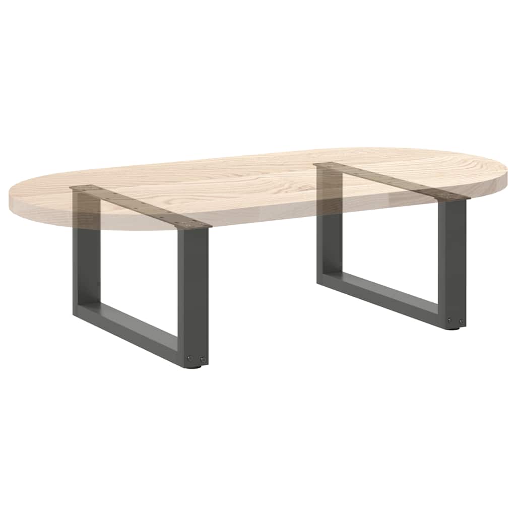 Coffee Table Legs U-Shaped 2 pcs Anthracite 60x(30-31) cm Steel