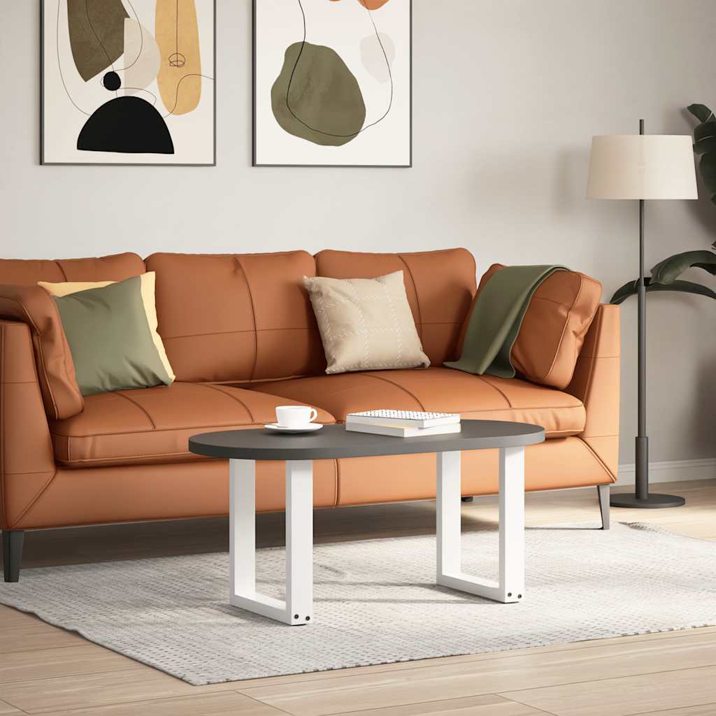Coffee Table Legs U-Shaped 2 pcs White 28x(42-43) cm Steel