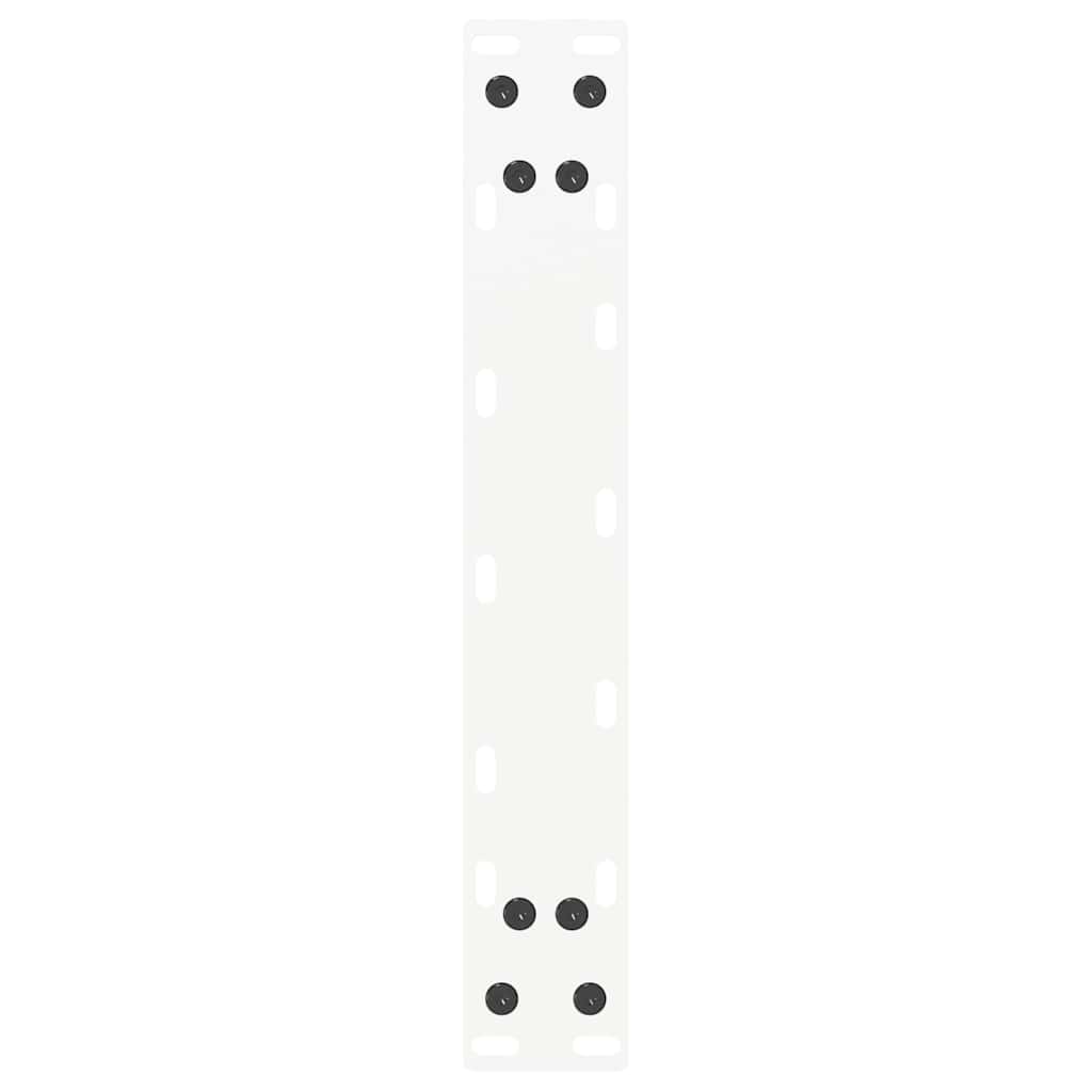Coffee Table Legs U-Shaped 2 pcs White 28x(42-43) cm Steel