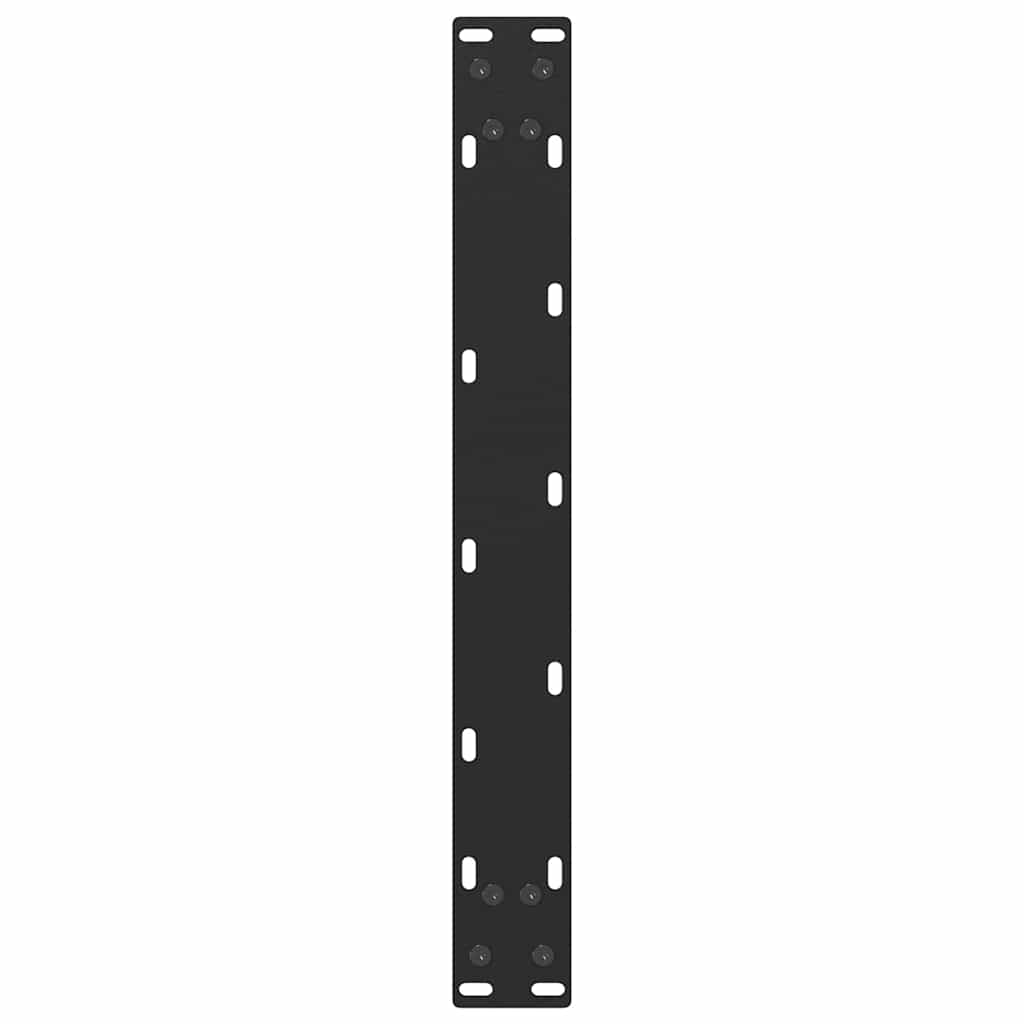 Coffee Table Legs U-Shaped 2 pcs Black 50x(42-43) cm Steel