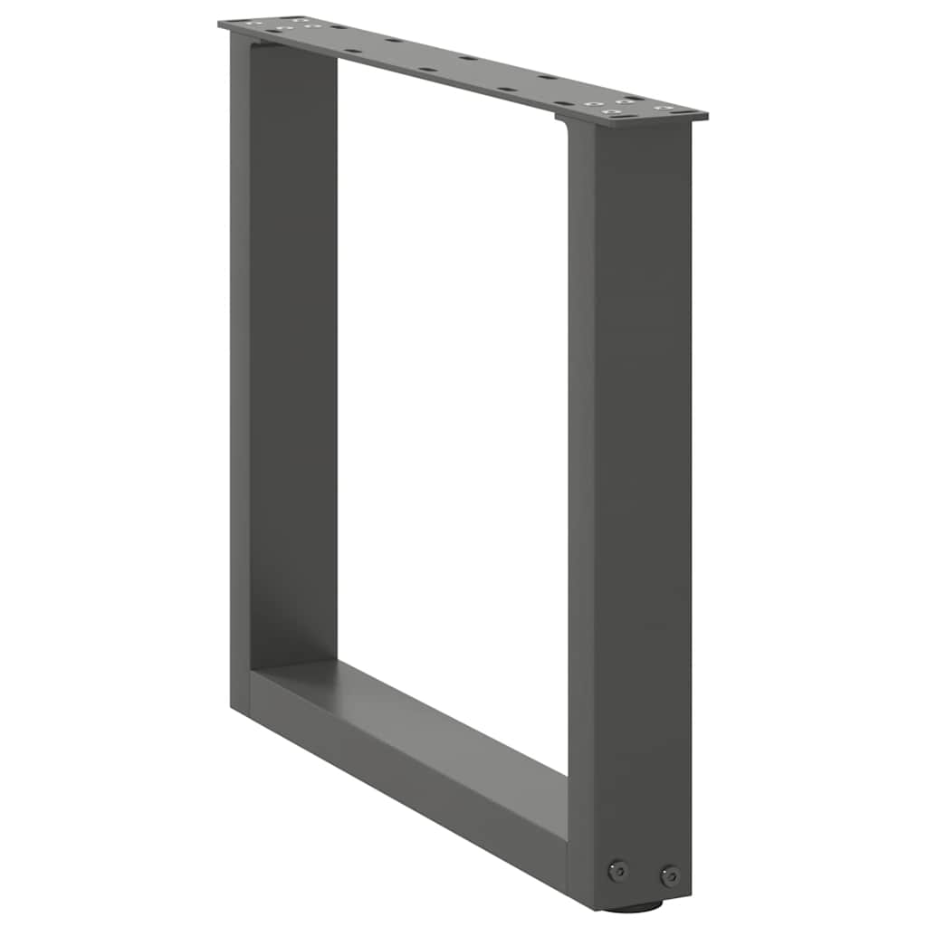 Coffee Table Legs U-Shaped 2 pcs Anthracite 50x(42-43) cm Steel