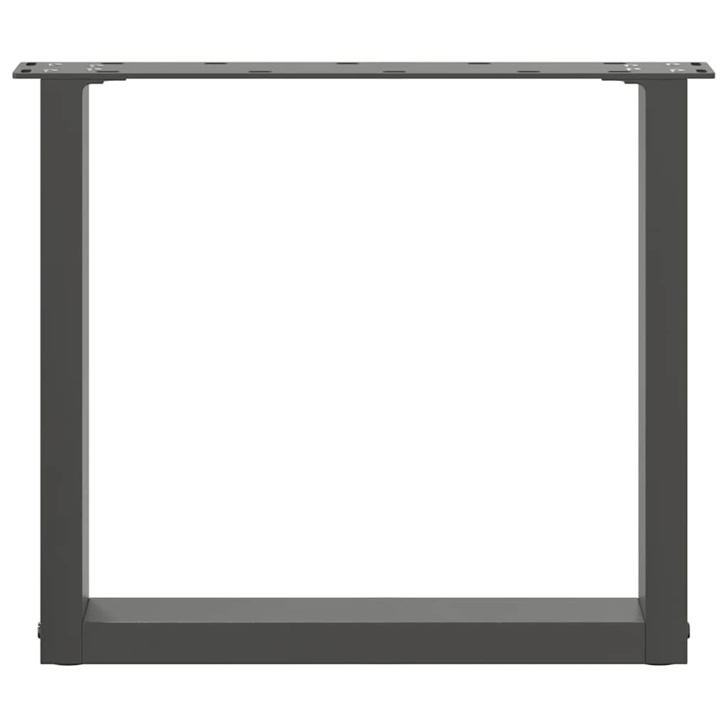Coffee Table Legs U-Shaped 2 pcs Anthracite 50x(42-43) cm Steel