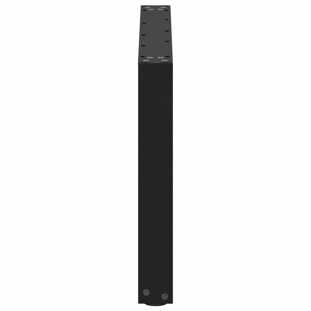 Coffee Table Legs U-Shaped 2 pcs Black 60x(42-43) cm Steel