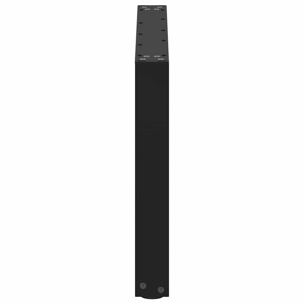 Coffee Table Legs U-Shaped 2 pcs Black 70x(42-43) cm Steel
