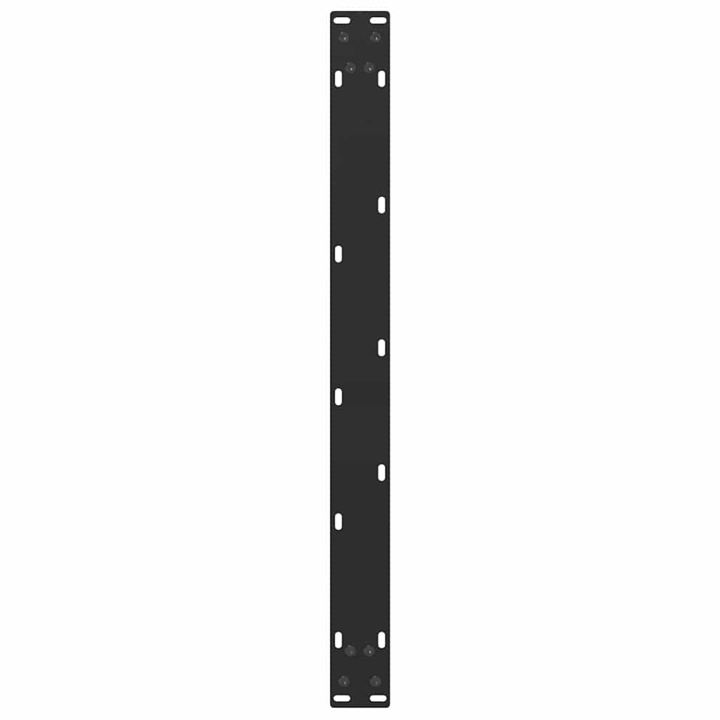 Coffee Table Legs U-Shaped 2 pcs Black 70x(42-43) cm Steel