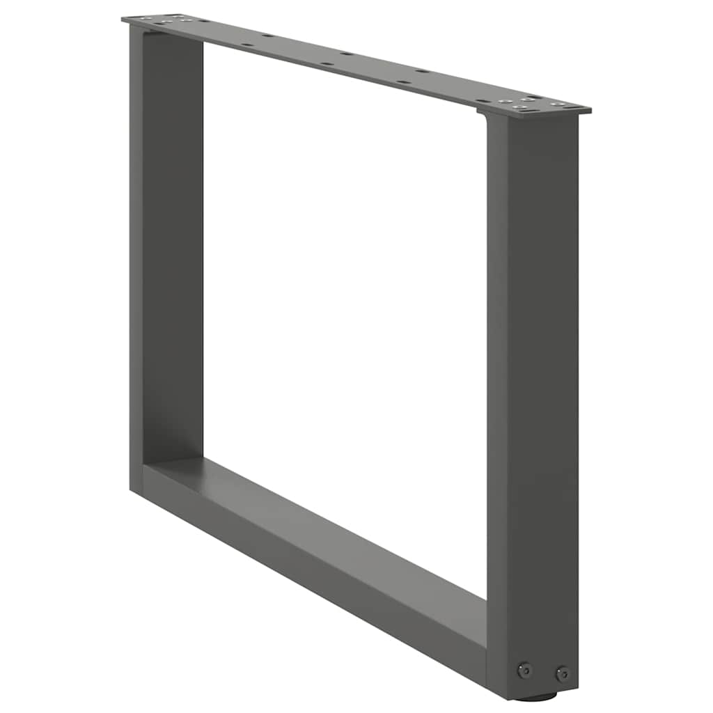 Coffee Table Legs U-Shaped 2 pcs Anthracite 70x(42-43) cm Steel