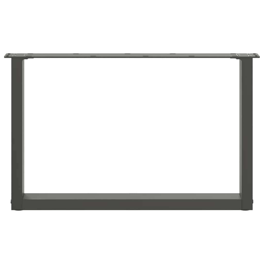 Coffee Table Legs U-Shaped 2 pcs Anthracite 70x(42-43) cm Steel