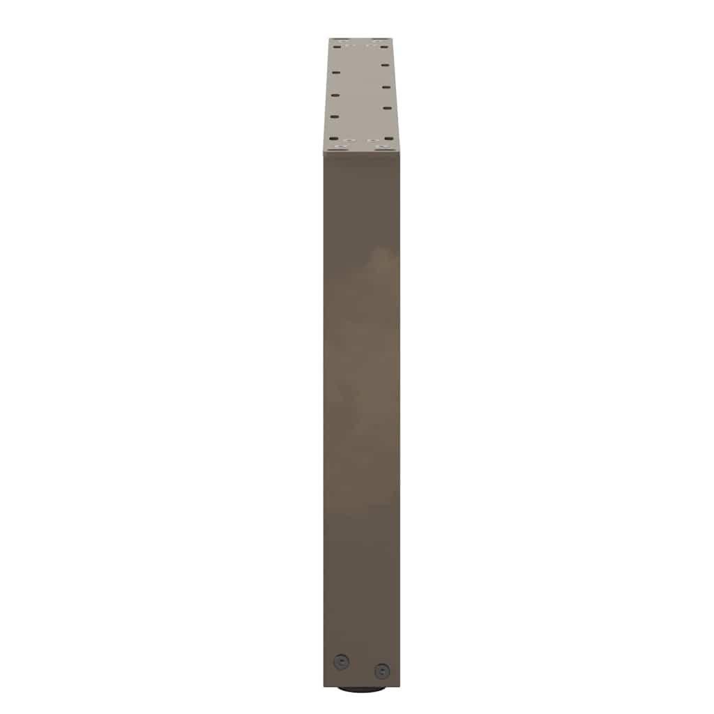 Coffee Table Legs U-Shaped 2 pcs Natural Steel 70x(42-43) cm Steel