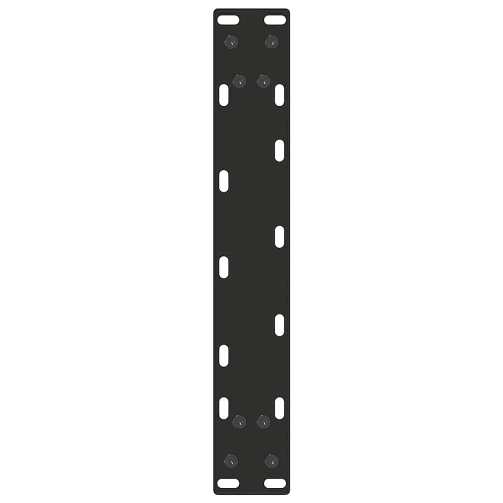Console Table Legs U-Shaped 2 pcs Black 28x(72-73) cm Steel