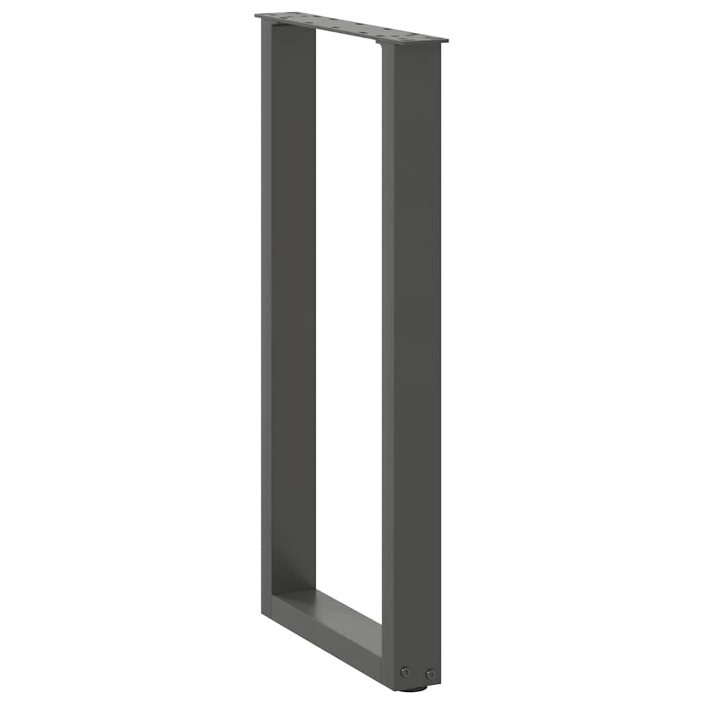 Console Table Legs U-Shaped 2 pcs Anthracite 28x(72-73) cm Steel