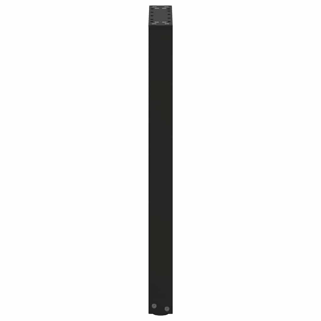 Console Table Legs U-Shaped 2 pcs Black 38x(72-73) cm Steel