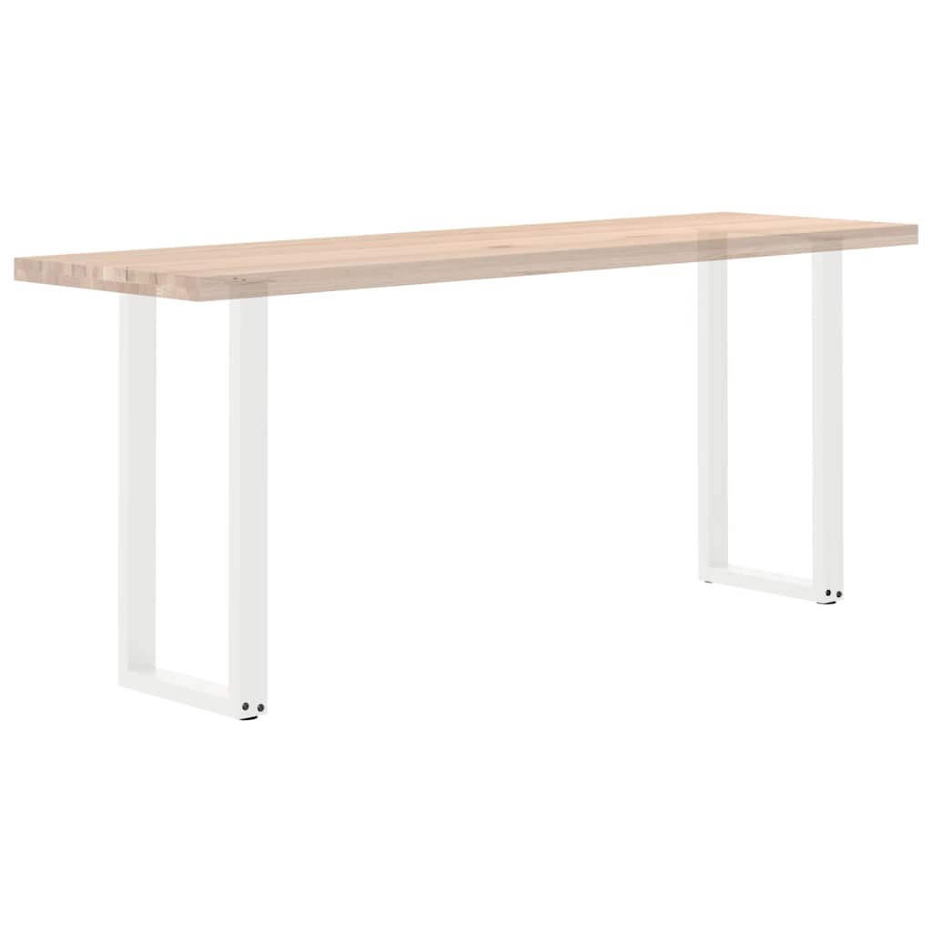 Console Table Legs U-Shaped 2 pcs White 38x(72-73) cm Steel