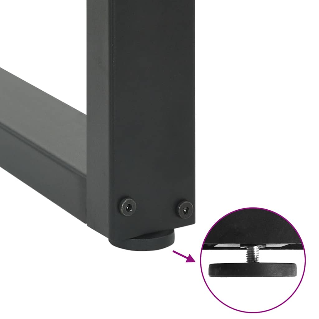 Dining Table Legs U-Shaped 2 pcs Anthracite 50x(72-73) cm Steel