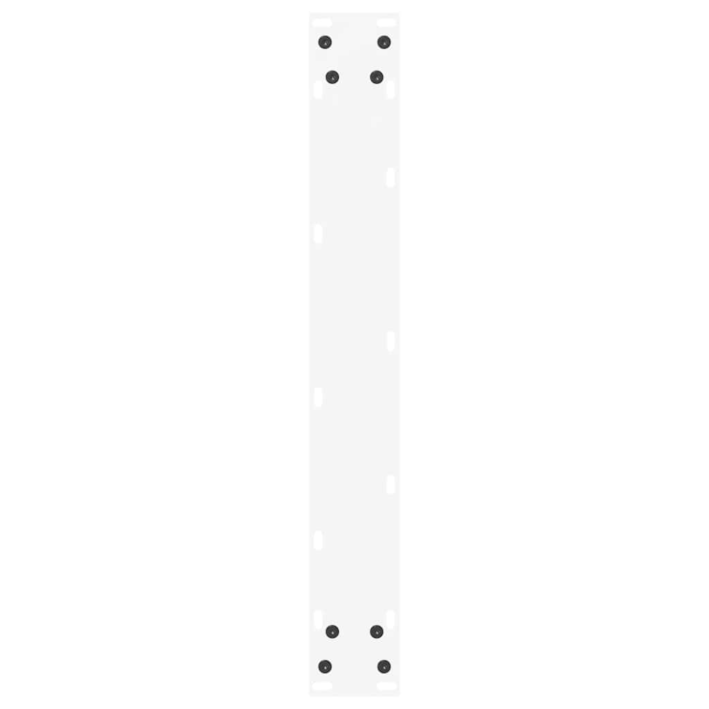 Dining Table Legs U-Shaped 2 pcs White 60x(72-73) cm Steel