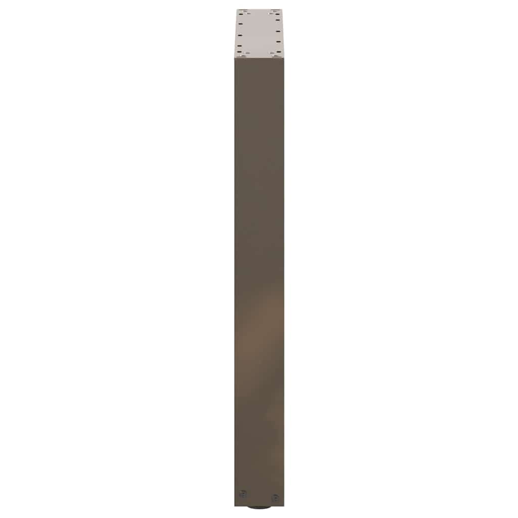 Dining Table Legs U-Shaped 2 pcs Natural Steel 60x(72-73) cm Steel