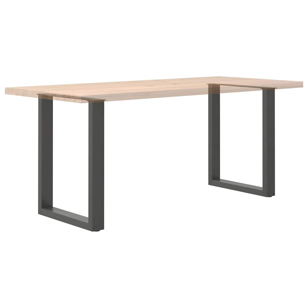 Dining Table Legs U-Shaped 2 pcs Anthracite 70x(72-73) cm Steel