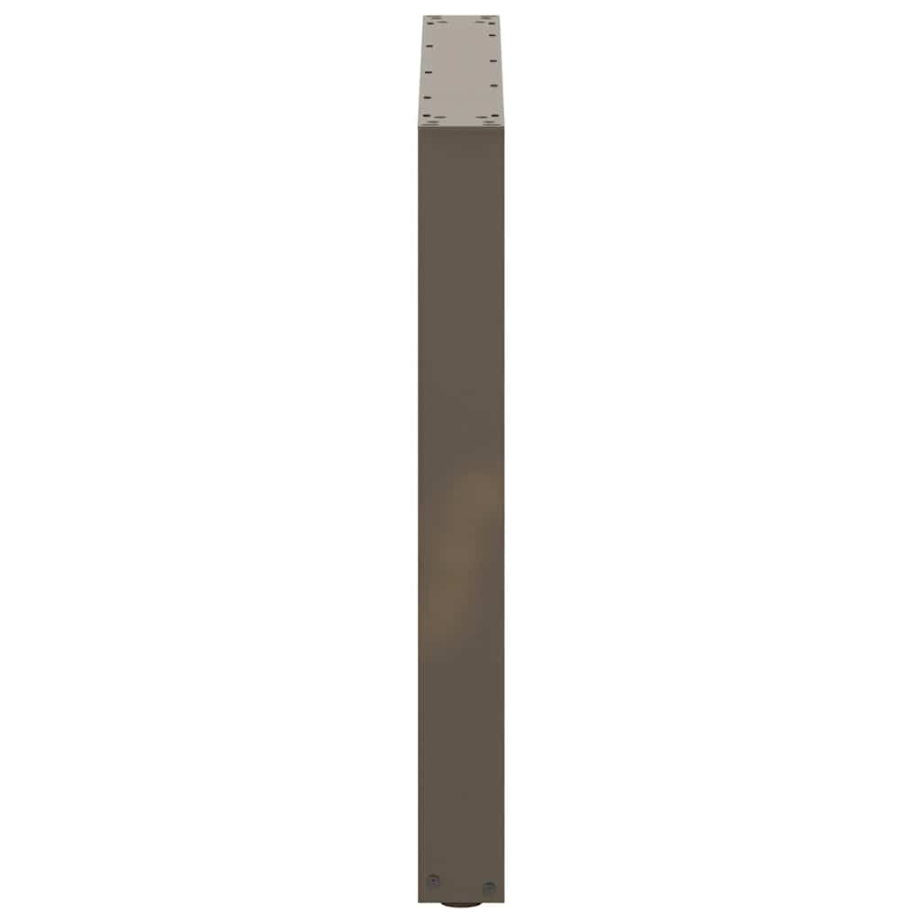 Dining Table Legs U-Shaped 2 pcs Natural Steel 80x(72-73) cm Steel