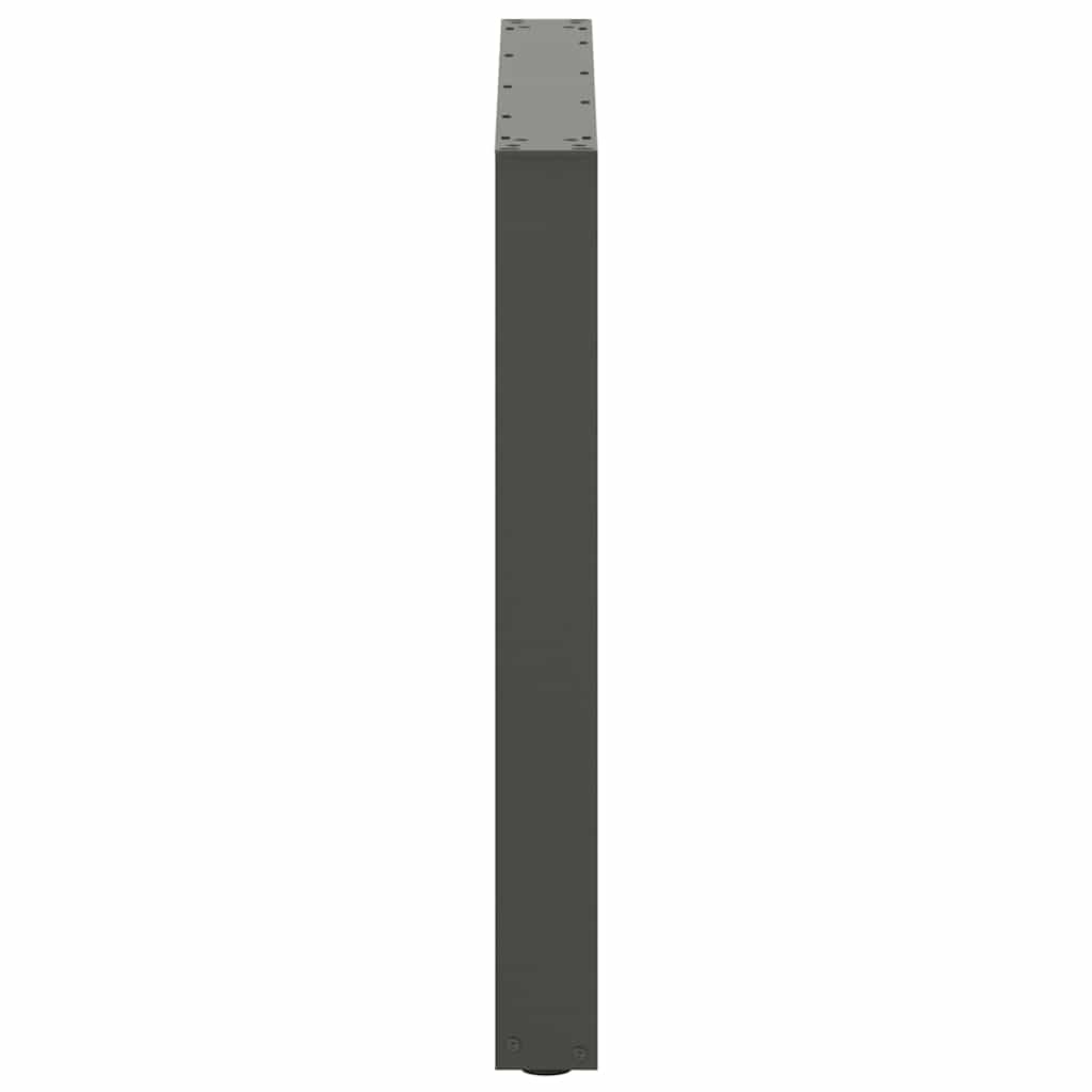 Dining Table Legs U-Shaped 2 pcs Anthracite 90x(72-73) cm Steel