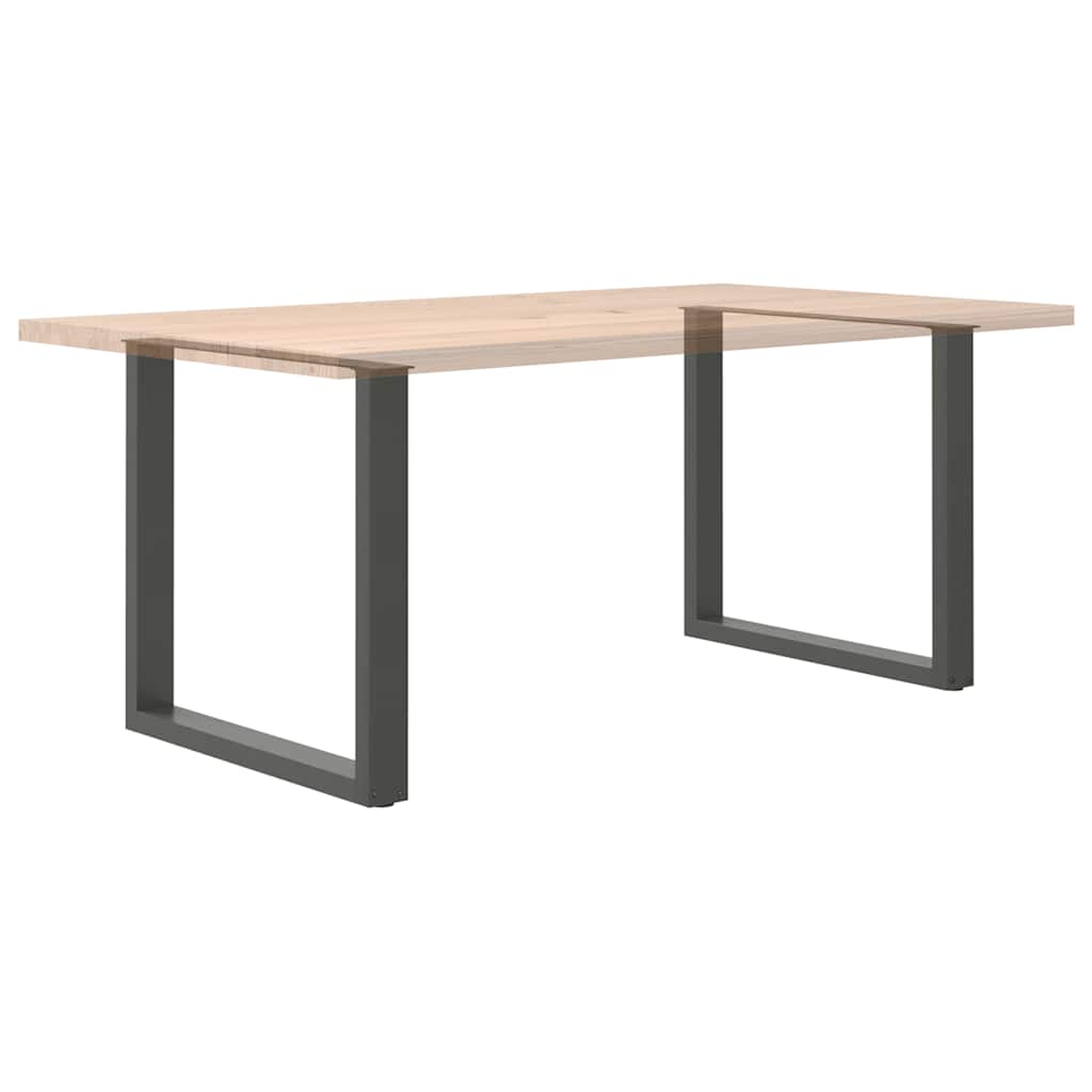 Dining Table Legs U-Shaped 2 pcs Anthracite 90x(72-73) cm Steel