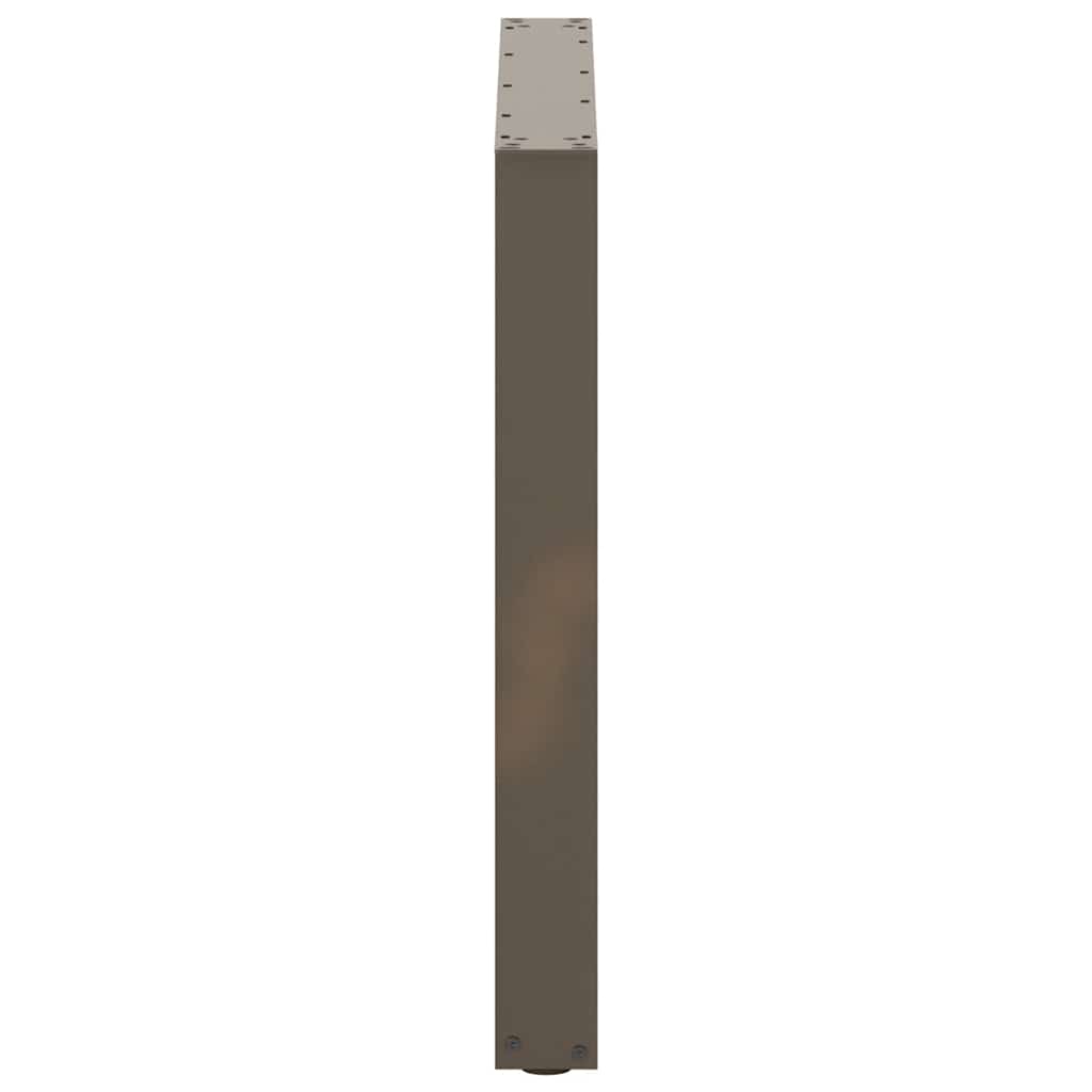 Dining Table Legs U-Shaped 2 pcs Natural Steel 90x(72-73) cm Steel