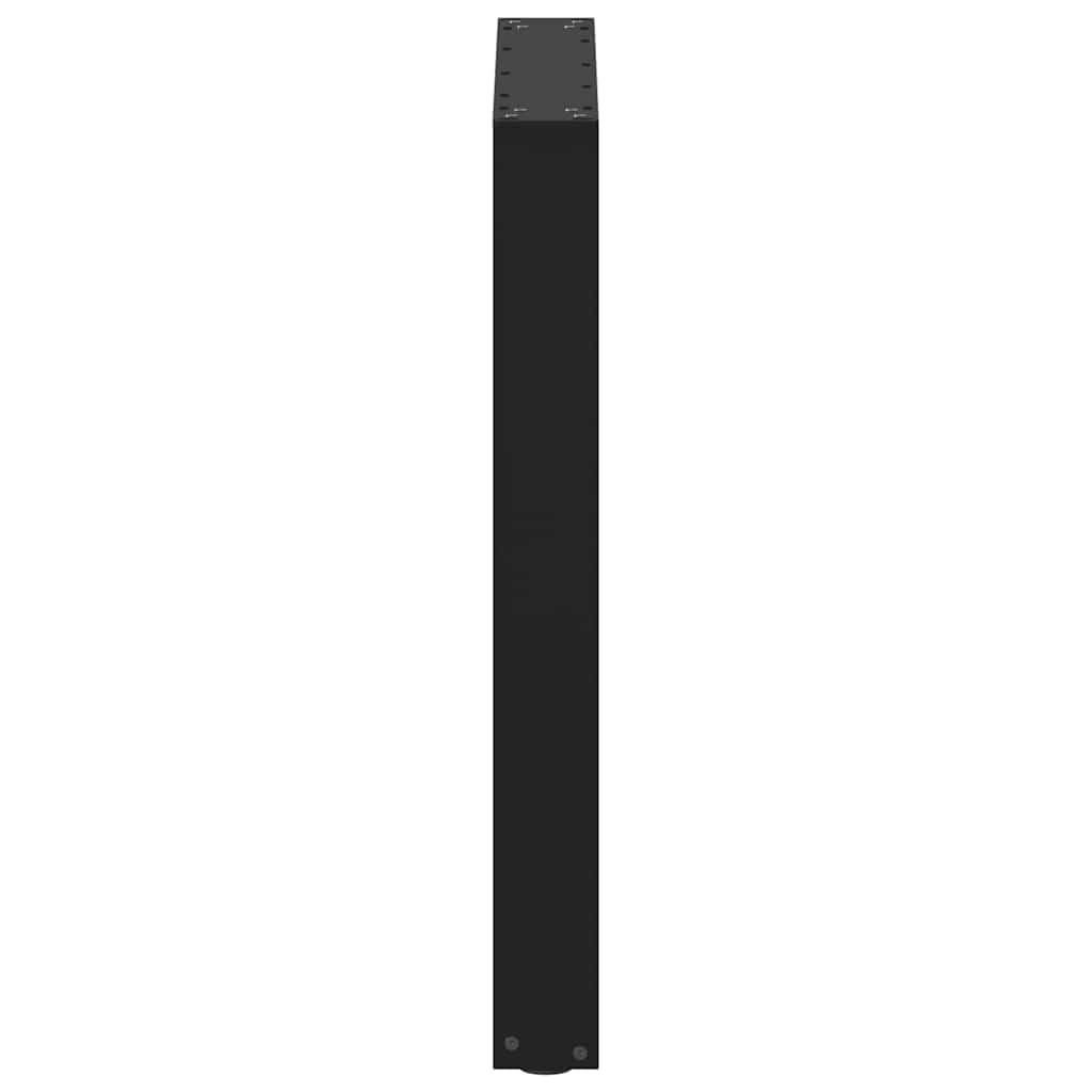 Dining Table Legs U-Shaped 3 pcs Black 70x(72-73) cm Steel