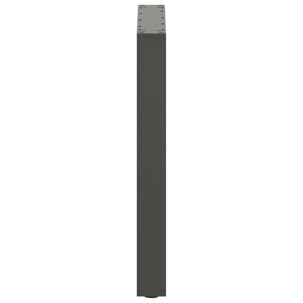 Dining Table Legs U-Shaped 3 pcs Anthracite 70x(72-73) cm Steel
