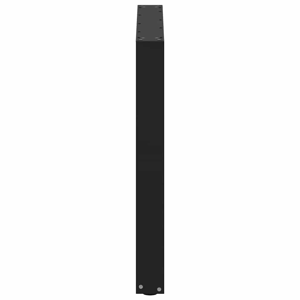 Dining Table Legs U-Shaped 3 pcs Black 80x(72-73) cm Steel