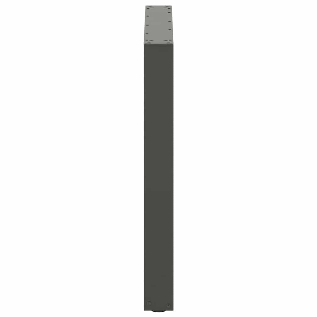 Dining Table Legs U-Shaped 3 pcs Anthracite 80x(72-73) cm Steel