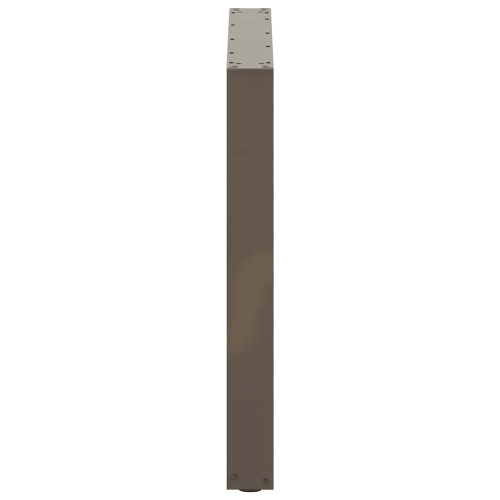 Dining Table Legs U-Shaped 3 pcs Natural Steel 90x(72-73) cm Steel