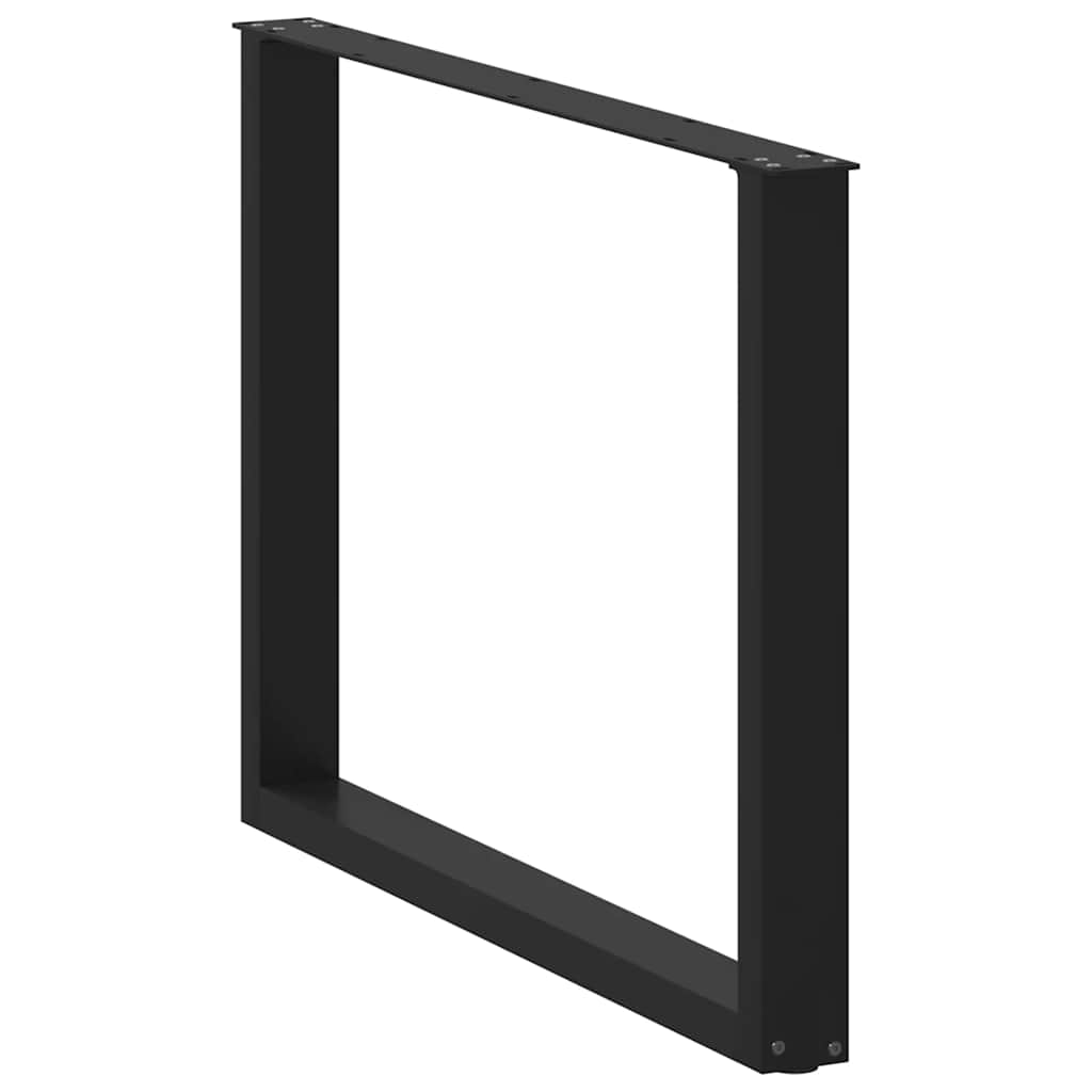Coffee Table Leg | Set of 2 | Black | Powder-coated steel | Standard