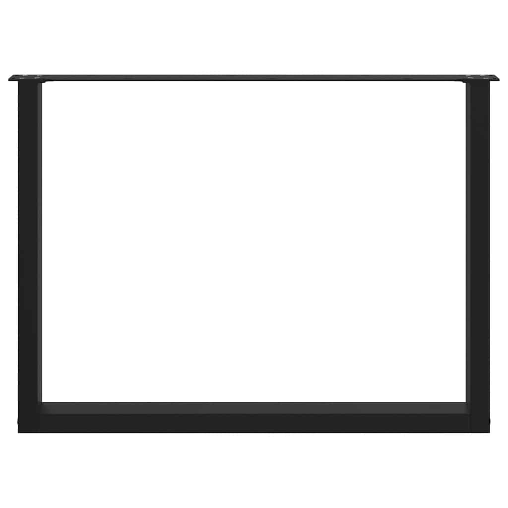 Coffee Table Leg | Set of 2 | Black | Powder-coated steel | Standard