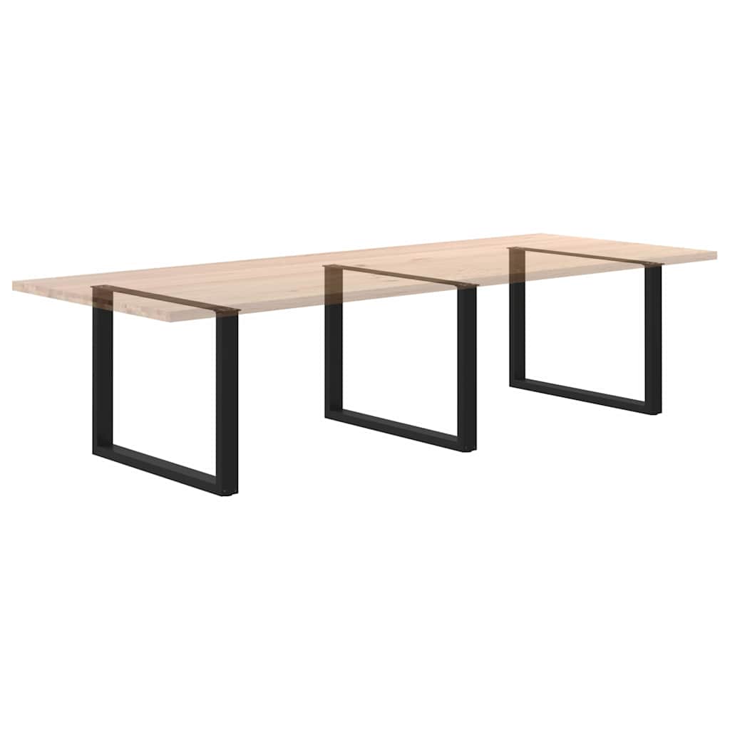 Coffee Table Leg | Set of 2 | Black | Powder-coated steel | Standard