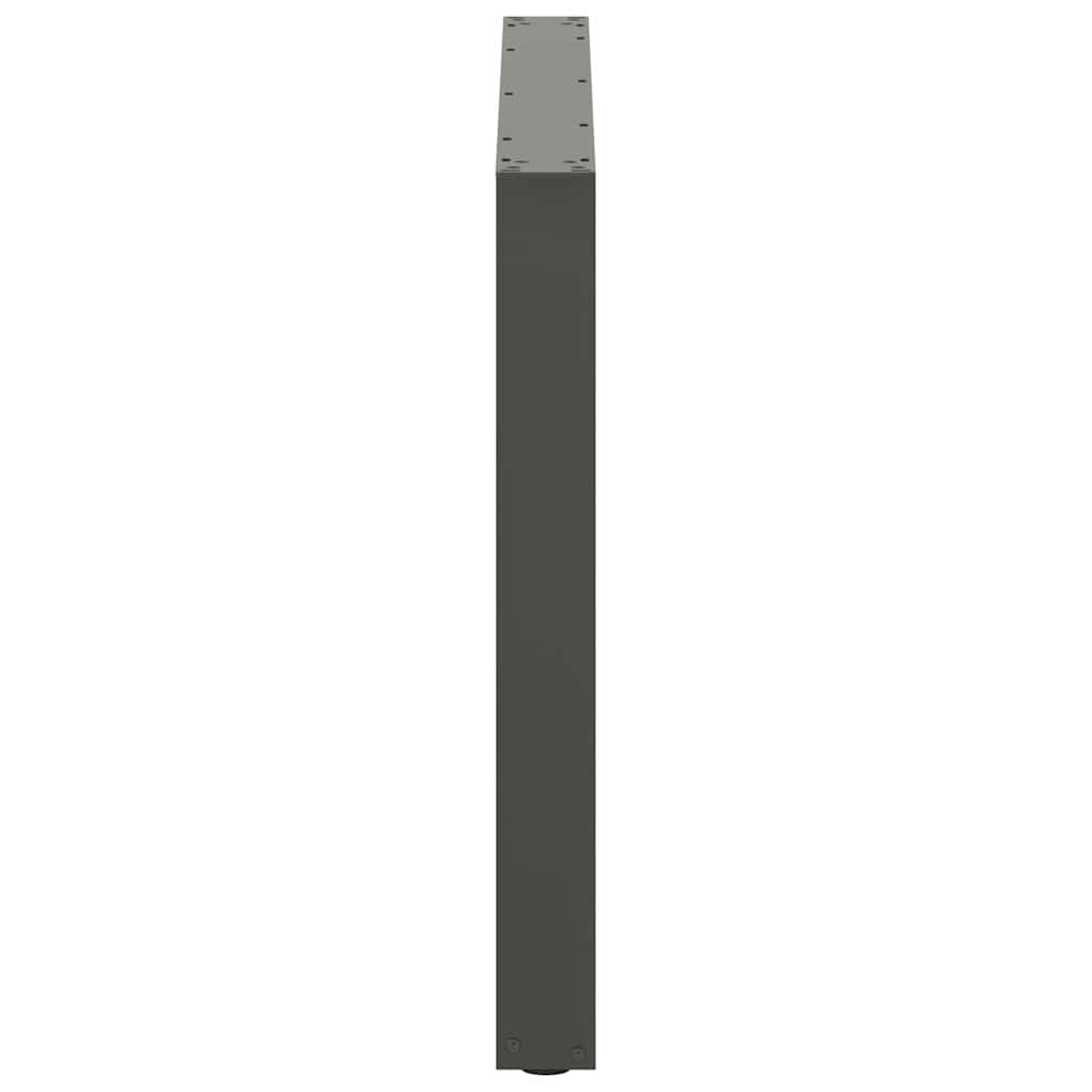 Dining Table Legs U-Shaped 3 pcs Anthracite 100x(72-73) cm Steel