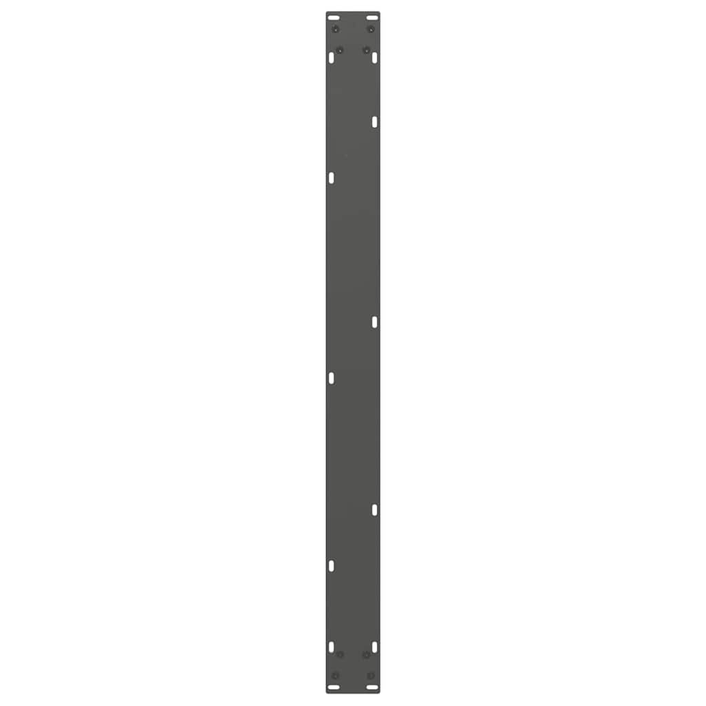 Dining Table Legs U-Shaped 3 pcs Anthracite 100x(72-73) cm Steel