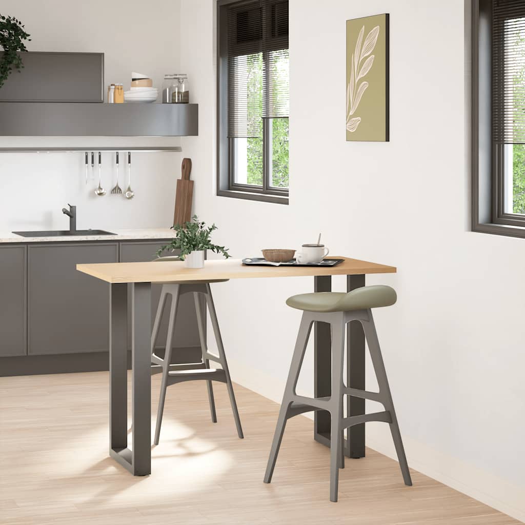 Bar Table Legs U-Shaped 2 pcs Anthracite 40x(90-91) cm Steel