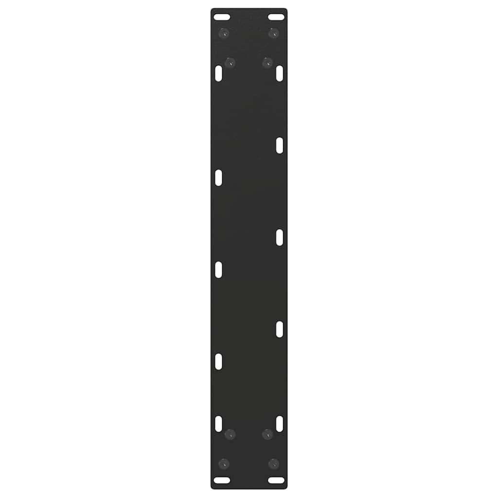 Bar Table Legs U-Shaped 2 pcs Black 50x(90-91) cm Steel
