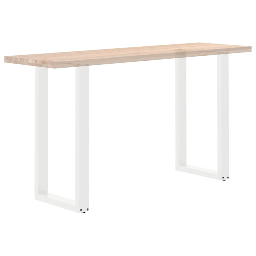 Bar Table Legs U-Shaped 2 pcs White 50x(90-91) cm Steel
