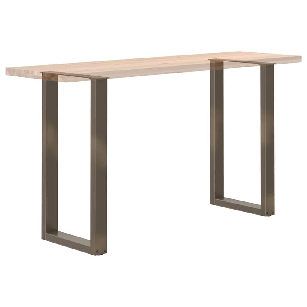 Bar Table Legs U-Shaped 2 pcs Natural Steel 50x(90-91) cm Steel